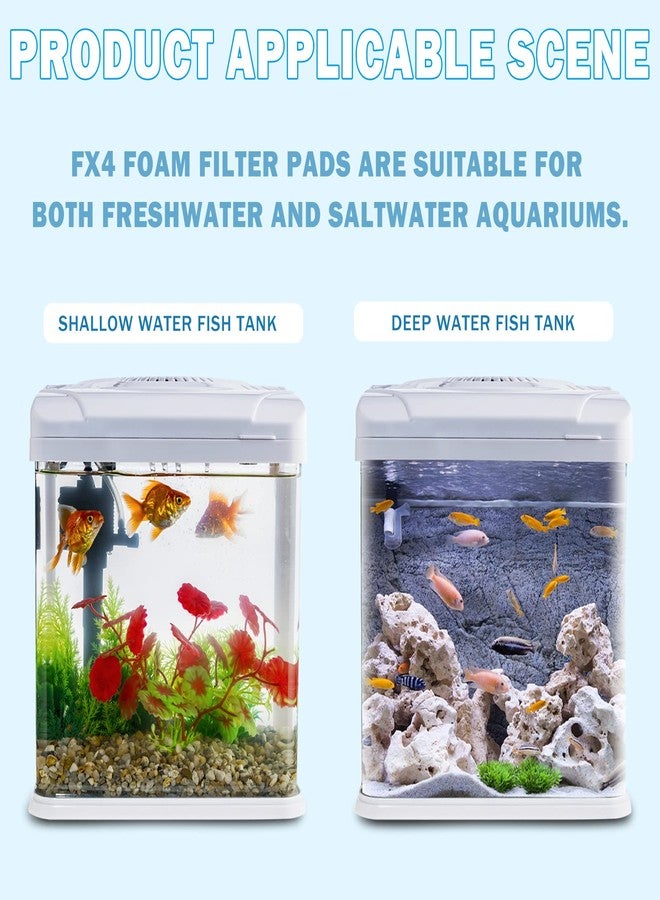 Podoy Fx4 Foam Filter Pads Replacement Compatible with Fluval FX5 FX6 Canister Filter, Aquarium Bio Sponge Foam Filter Pads (Black) - Image 4