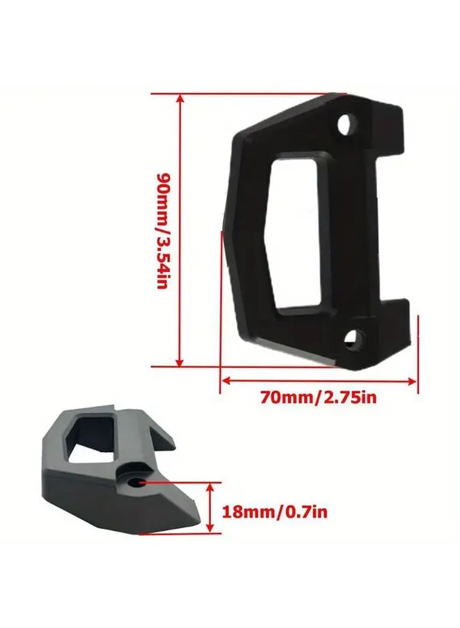 Universal Black Motorcycle Luggage Rack Base Fasteners and Snowmobile Seat Armrests Durable Easy Installation - Image 3