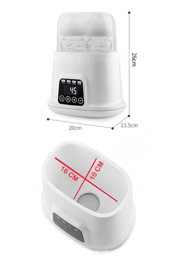 ZCM-HAPPY Fast and Quiet Baby Milk Bottle Warmer and Sterilizer – Adjustable Temperature with Large Capacity and LED Screen – Versatile Baby Bottle Warmer & Sterilizer for Quick and Safe Feeding  - Image 2