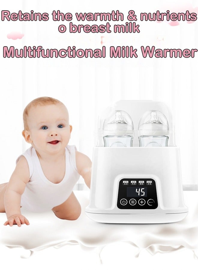 ZCM-HAPPY Fast and Quiet Baby Milk Bottle Warmer and Sterilizer – Adjustable Temperature with Large Capacity and LED Screen – Versatile Baby Bottle Warmer & Sterilizer for Quick and Safe Feeding  - Image 3
