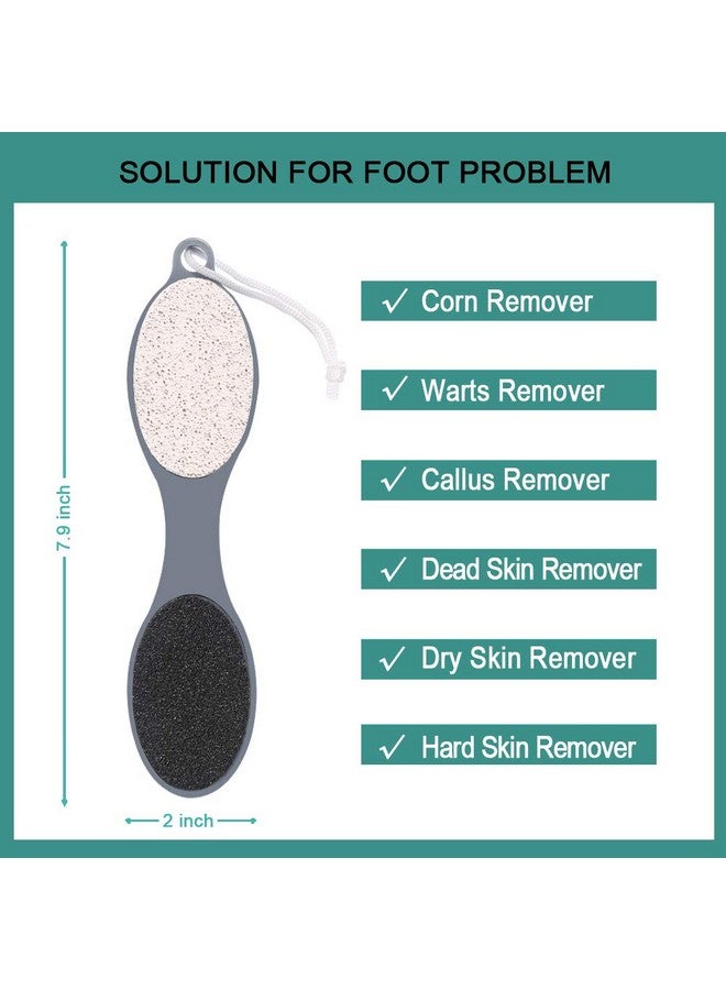 CAREHOOD Foot File Callus Remover - Multi Purpose 4 in 1 Feet Pedicure Tools with Foot Scrubber, Pumice Stone, Foot Rasp and Sand Paper for Home Foot Care (Grey Pedicure Foot File) - Image 3