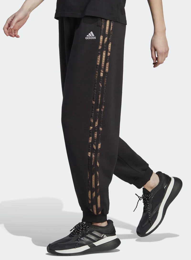 Adidas Vibrant Print 3-Stripes Joggers