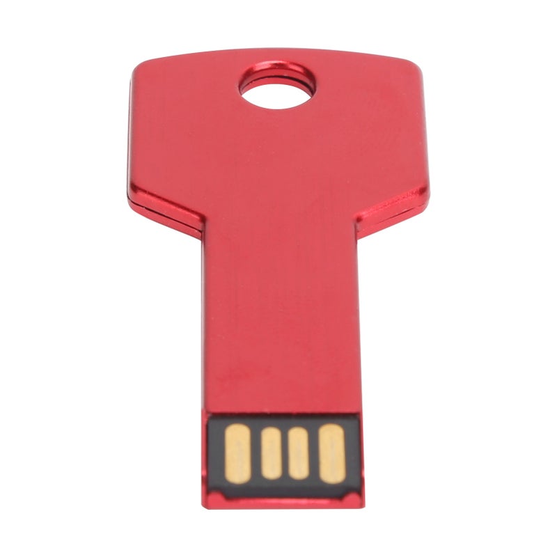 وحدة ذاكرة USB باللون الأحمر على شكل مفتاح من سبائك الألومنيوم سعة 16 جيجابايت لاستخدامها في السيارة أو الكمبيوتر - مستلزمات منزلية - Image 3