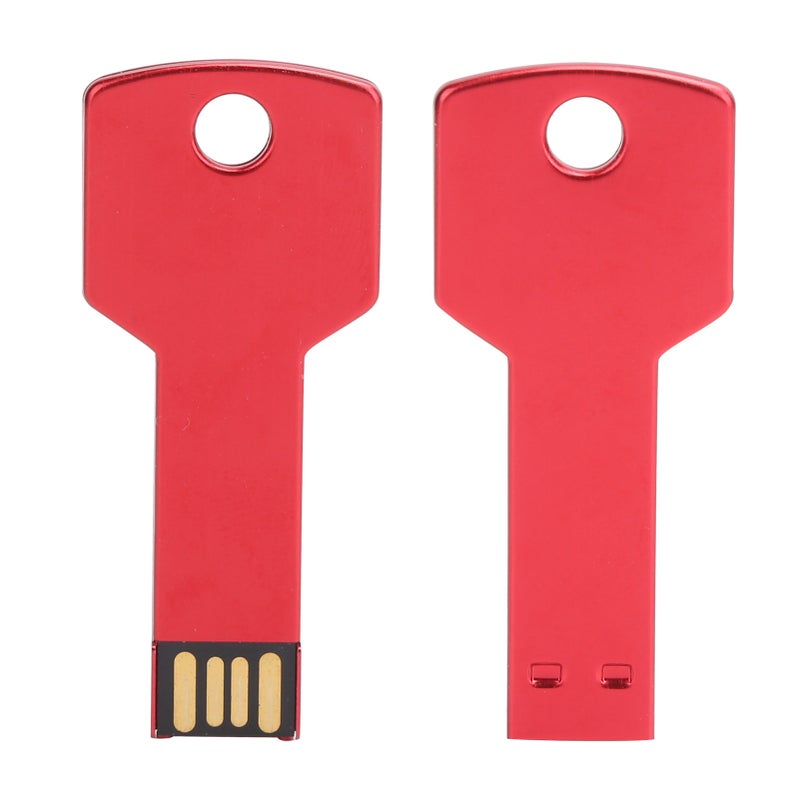 وحدة ذاكرة USB باللون الأحمر على شكل مفتاح من سبائك الألومنيوم سعة 16 جيجابايت لاستخدامها في السيارة أو الكمبيوتر - مستلزمات منزلية - Image 4