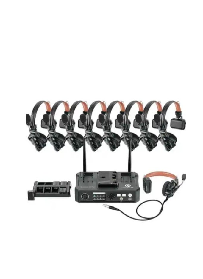 Hollyland Hollyland Solidcom C1 Pro Wireless Intercom System with HUB ENC Noise Cancellation Full Duplex for 9 Users 350 m Team Communication PTT Mute A/B Group Cloud Meeting for Church Drone Film Production  - Image 1