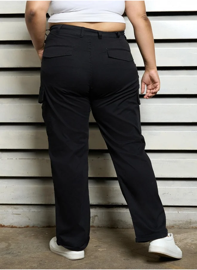 هاي ستار Women Black Trousers