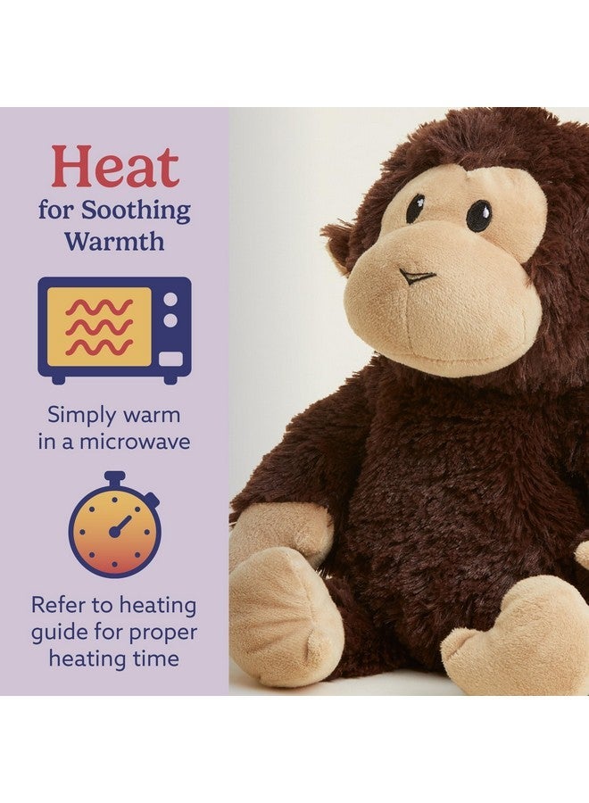 warmies Microwavable & Weighted Stuffed Animals, Chimp - Heated Stuffed Animal Plushie for Warmth & Comfort - Cute Soft Plush Toys for Adults & Children (Boys, Girls, Babies & Toddlers) - Image 4