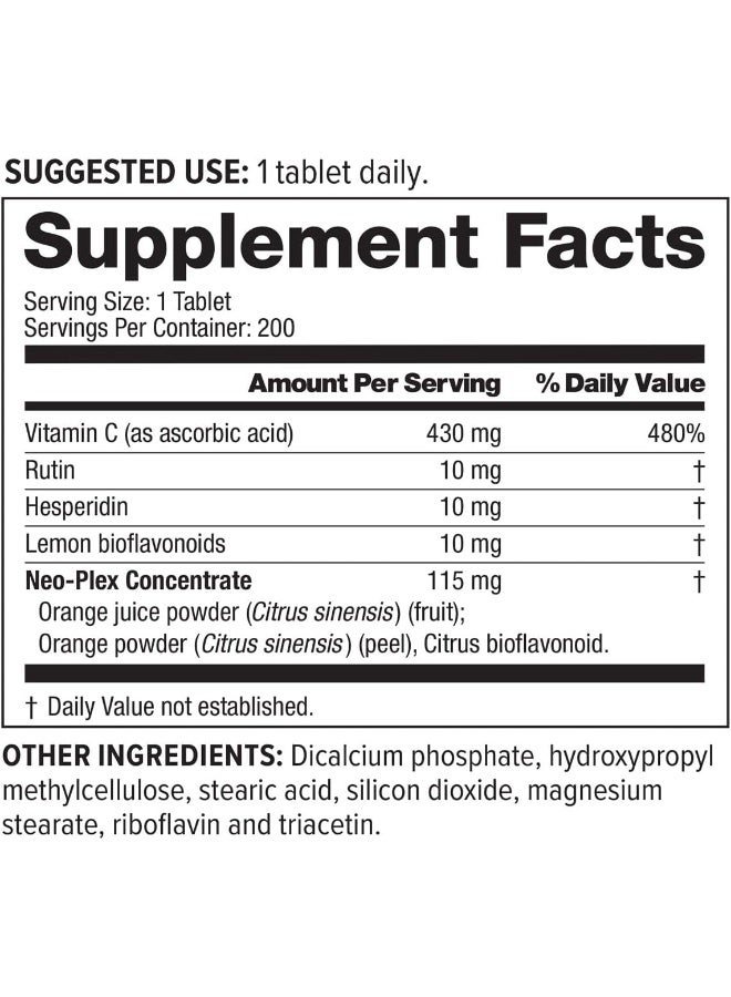 NEOLIFE Super C Dietary Supplement for Adults - 200 Tablets - Image 2