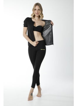 TECHNO 8Q Women's Black Thermal Sportswear Zippered Top (One Piece Zippered Top)  - Image 2