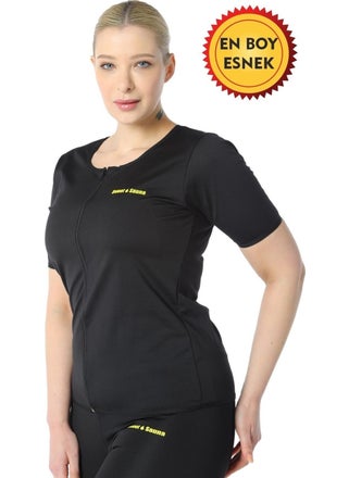 TECHNO 8Q Women's Black Thermal Sportswear Zippered Top (One Piece Zippered Top)  - Image 5