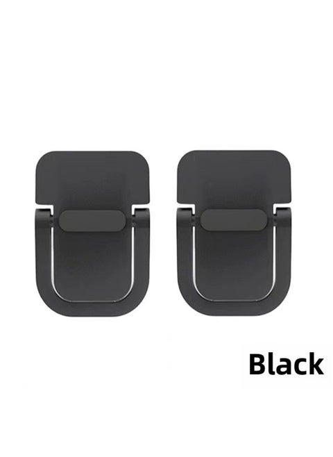 Laptop Stand Invisible Paste Bracket Desktop Heightening Pad Portable Cooling Keyboard Base Foot Support Rack-Color:Black Single Gear