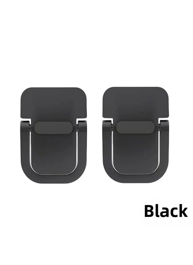 Generic - Laptop Stand Invisible Paste Bracket Desktop Heightening Pad Portable Cooling Keyboard Base Foot Support Rack-Color:Black Single Gear - Image 1