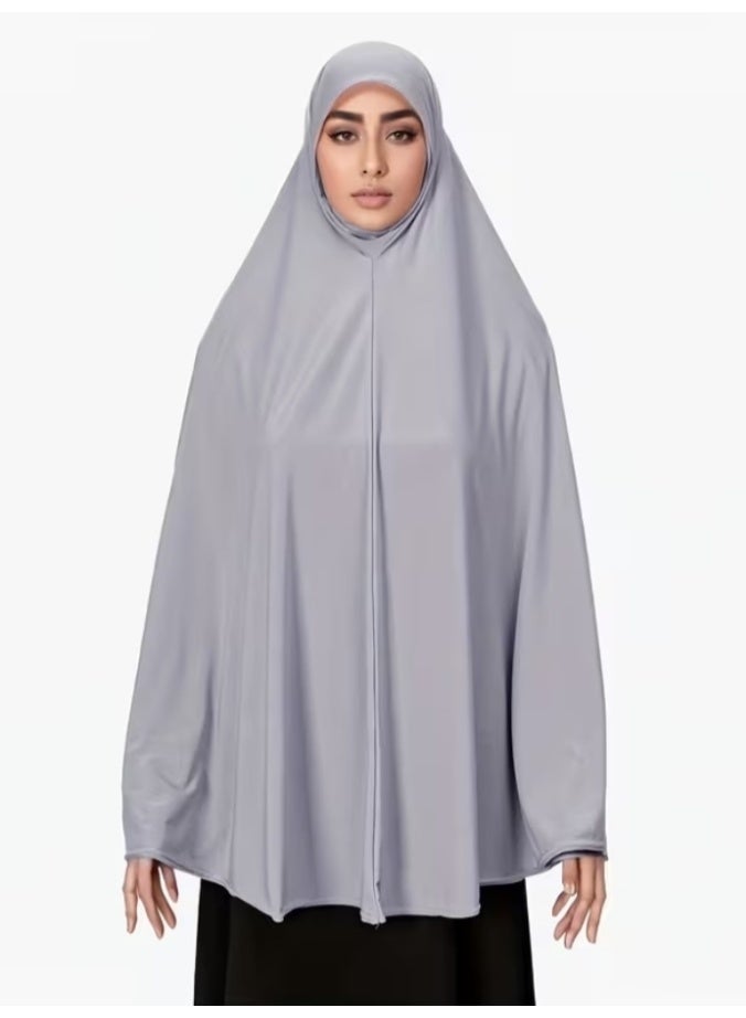 حجاب فوري للنساء غطاء رأس كامل وغطاء للرقبه ناعم مريح سهل الارتداء كيمار غطاء صلاة طويل غطاء رأس إسلامي مناسب للاستخدام اليومي والسفر ورمضان والعيد