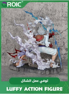 GROIC One Piece Anime Action Figure, 10" Luffy Figure Action Figure with Moon Lamp, Collectible Action Figures Toy, Statue Model Toy for Collectors and Display, Gift Idea for Kids & Adults  - Image 4