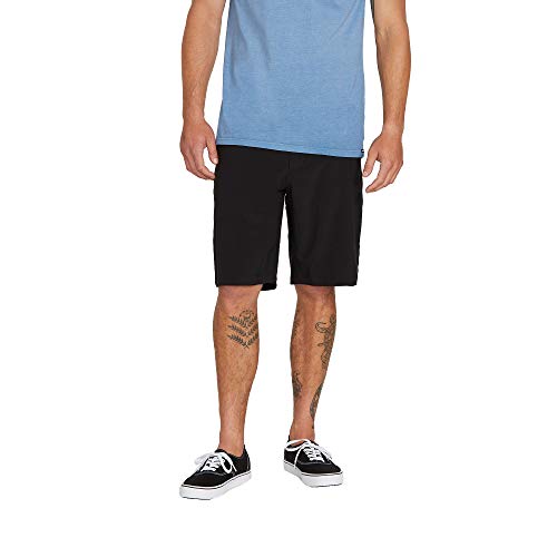 Volcom Men's Kerosene 21" Hybrid Chino Shorts, Black, 34 - Image 5