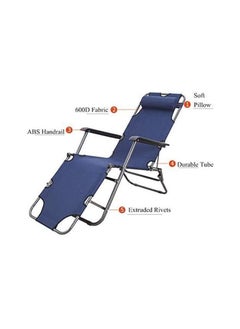 GO2CAMPS Zero Gravity Camping Chair With Headrest-Folding Camping Chair-Picnic Chair High Quality Beach Chair Garden Chair As Fishing Chair,Festival Chair (Multicolour)  - Image 3