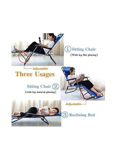 GO2CAMPS Zero Gravity Camping Chair With Headrest-Folding Camping Chair-Picnic Chair High Quality Beach Chair Garden Chair As Fishing Chair,Festival Chair (Multicolour)  - Image 4