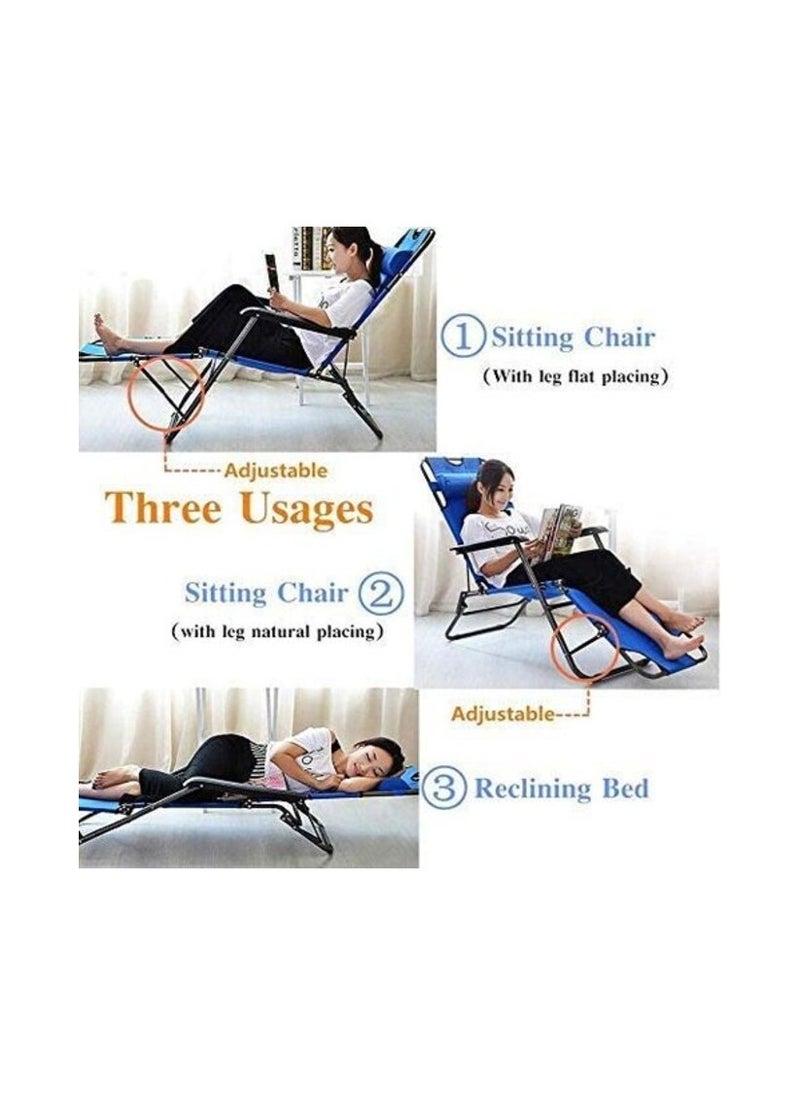 GO2CAMPS Zero Gravity Camping Chair With Headrest-Folding Camping Chair-Picnic Chair High Quality Beach Chair Garden Chair As Fishing Chair,Festival Chair (Multicolour)  - Image 4