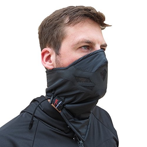 Grace Folly Half Face Mask for Cold Winter Weather. Use this Half Balaclava for Snowboarding, Ski, Motorcycle. (Many Colors) (Black) - Image 1
