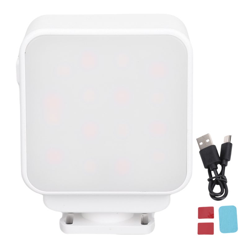 Magnetic Fill Light Fit for DJI Osmo Pocket 3 Action Camera LED Video Light Photography Fill Lighting Accessory White - Image 1