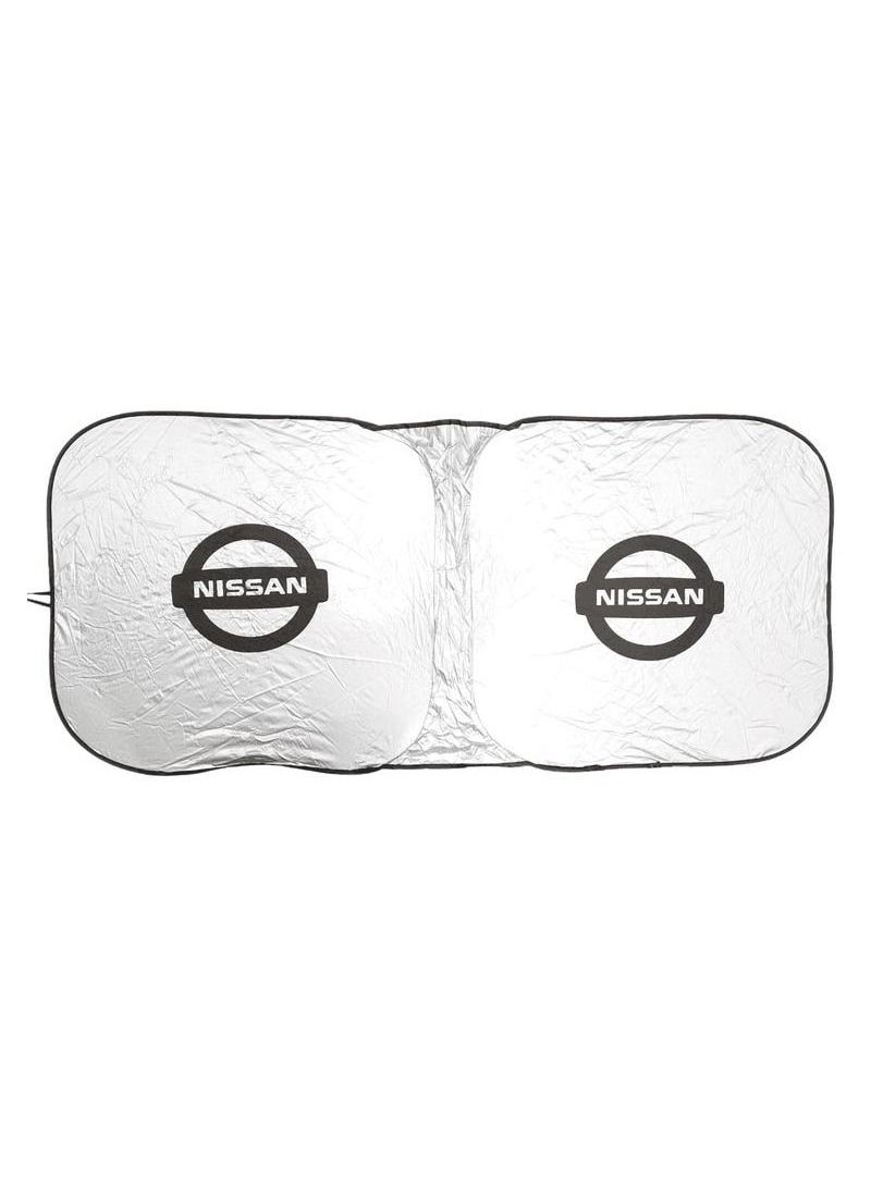 Nissan Combo  Buy Universal Car Seat Dust Dirt Protection Cover 2 Pcs, Beige and Car Windshield Sunshade, UV Rays and Heat Protector Sunshade  - Image 4