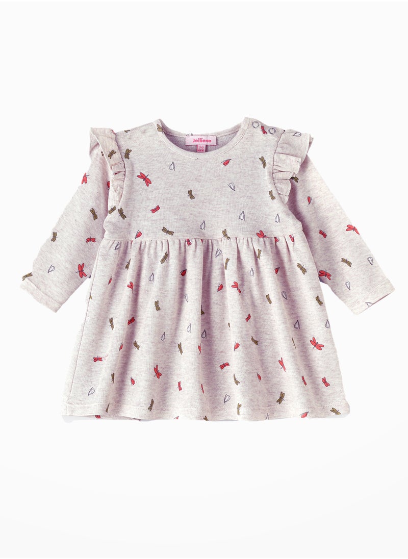 Jelliene Adorable Comfort: Baby Girl Cotton Knit Dress  - Image 1