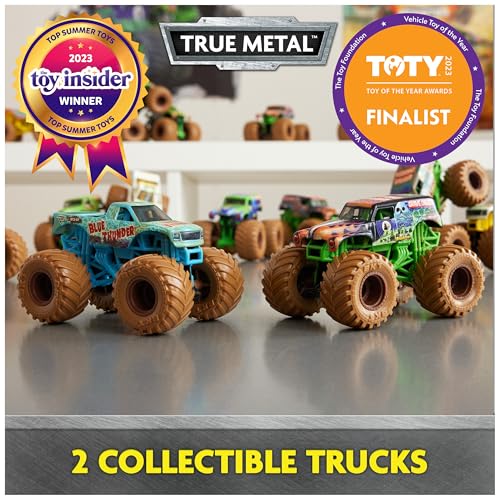 Monster Jam, Mystery Mudders 2-Pack Monster Trucks, Official 1:64 Die-Cast Vehicles, Wash to Reveal (Styles Will Vary), Kids Toys for Boys 3 and Up - Image 4