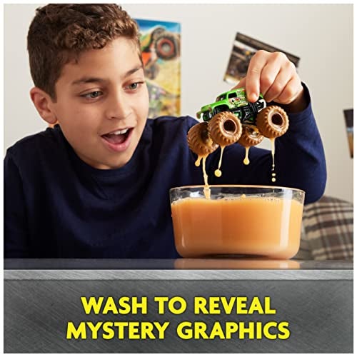 Monster Jam, Mystery Mudders 2-Pack Monster Trucks, Official 1:64 Die-Cast Vehicles, Wash to Reveal (Styles Will Vary), Kids Toys for Boys 3 and Up - Image 2