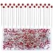 Sunenlyst 500 PCS Sewing Pins 175IN Quilting Pins Long Red Glass Ball Head Straight Pins for Fabric Stainless Steel Dressmaker for Sewing Crafts Jewelry Making DIY - Image 2