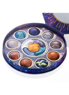 Tintark Galactic Assemble Eyeshadow Palette 14 Colors Metallic Shimmer Glitter Eye Shadow Pallet Highly Pigmented Galaxy Eye Makeup Palette Create Space-like Eye Looks Vegan & Talc Free  - Image 1