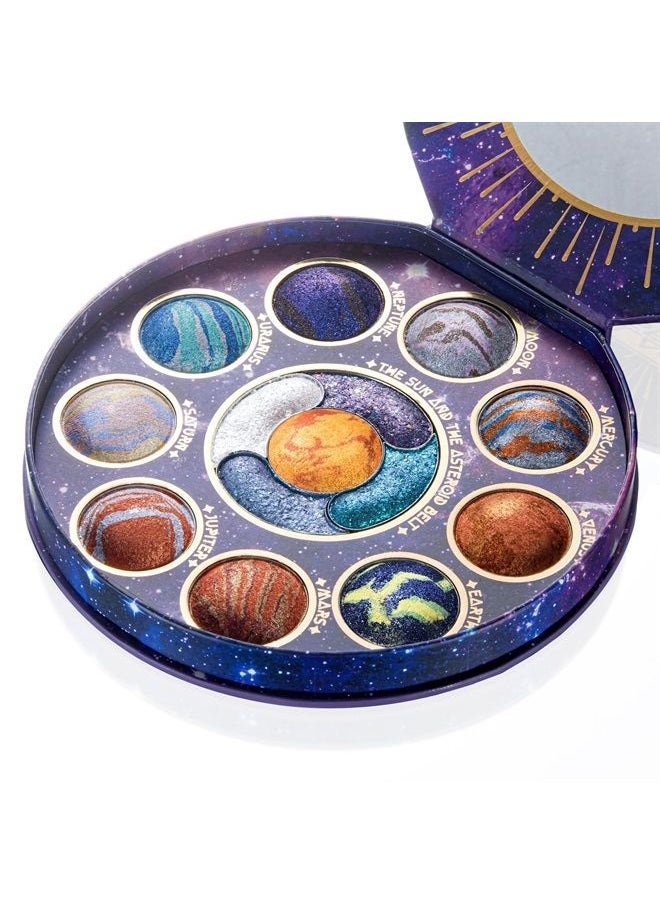 Tintark - Galactic Assemble Eyeshadow Palette 14 Colors Metallic Shimmer Glitter Eye Shadow Pallet Highly Pigmented Galaxy Eye Makeup Palette Create Space-like Eye Looks Vegan & Talc Free - Image 1