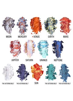 Tintark Galactic Assemble Eyeshadow Palette 14 Colors Metallic Shimmer Glitter Eye Shadow Pallet Highly Pigmented Galaxy Eye Makeup Palette Create Space-like Eye Looks Vegan & Talc Free  - Image 4
