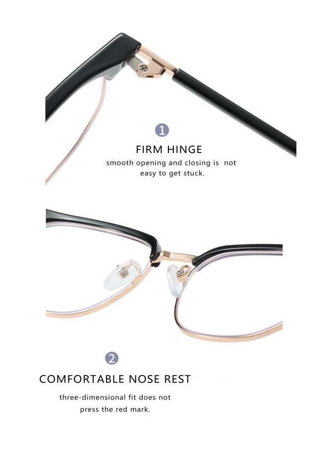 Coconut Anti-blue light radiation half-frame literary casual myopia glasses are unisex. （Suitable for 350 degree myopia）  - Image 5