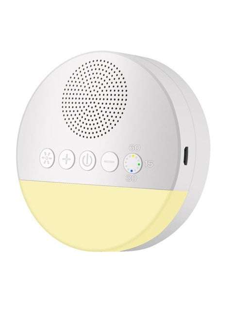 White Noise Sleep Machine Built-in 6 Soothing Sound Soft Breath Light 15/30/60 Intelligent Timing for People of All Ages