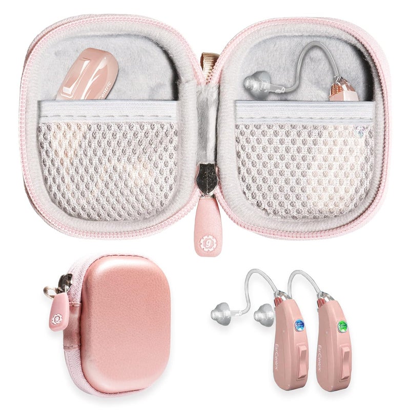Hearing Aid Case for Personal Sound Amplifier - Rose Gold