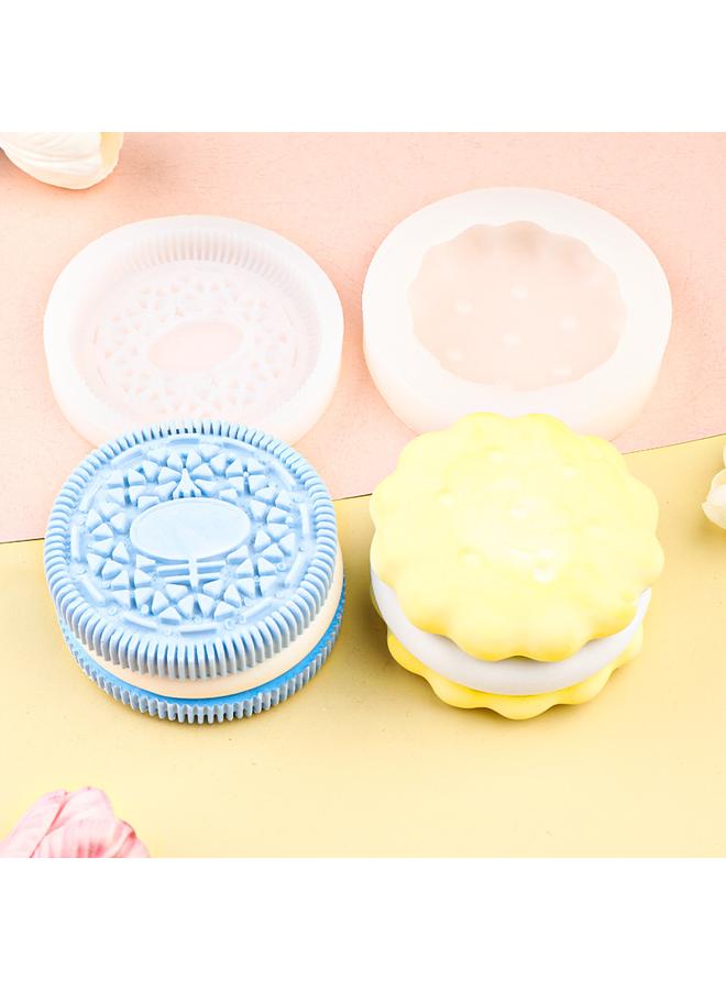 Bluejw Cartoon Sandwich Round Lace Biscuit Shape Silicone Mold Pinch Sandwich Biscuit Baking Mousse Cake Mold - Image 5