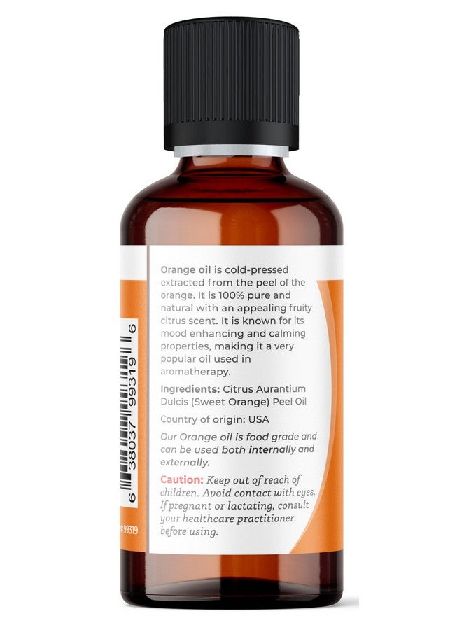 ڤيڤا دوريا زيت البرتقال الحلو العطري النقي بنسبة 100% من فيفا دوريا، غير مخفف، درجة غذائية، زيت البرتقال الأمريكي، 30 مل (1 أونصة سائلة) - Image 2