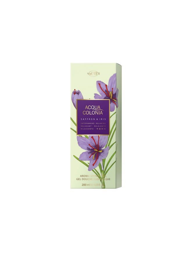 4711 Acqua Colonia Saffron & Iris Aroma Shower Gel 200Ml - Image 3