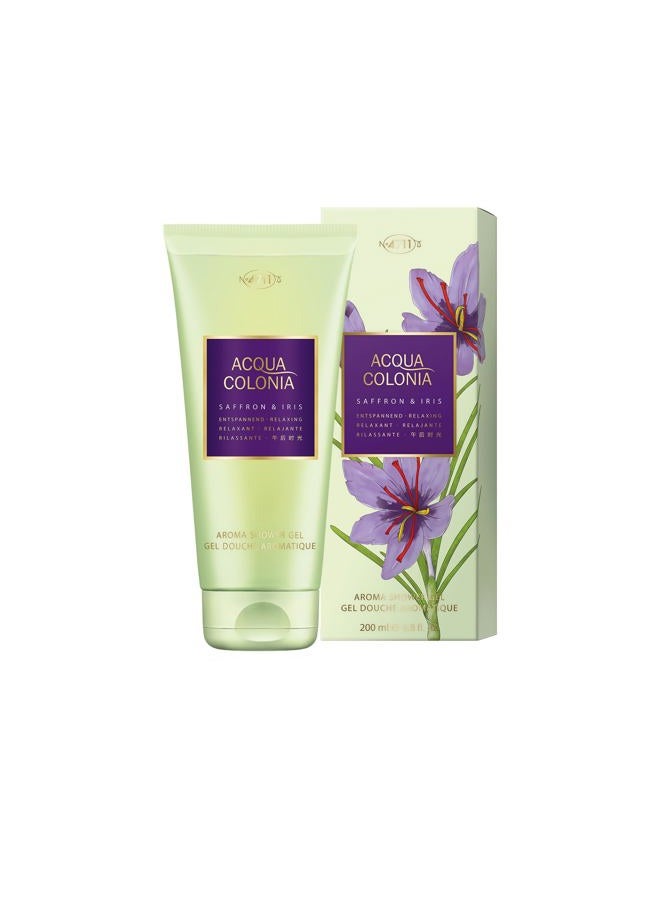 4711 Acqua Colonia Saffron & Iris Aroma Shower Gel 200Ml - Image 2