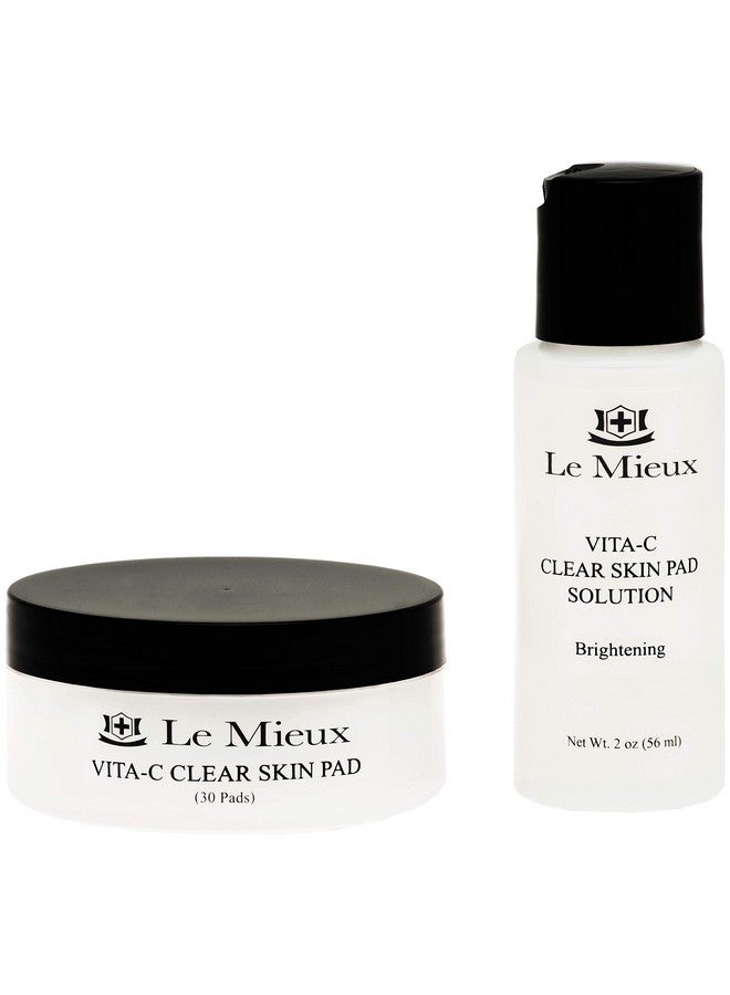 Le Mieux Vitac Clear Skin Pad Tripleaction Facial Exfoliant Pads With Glycolic Acid Pads & Antioxidant Vitamin C (2 Oz / 30 Pads) - Image 1