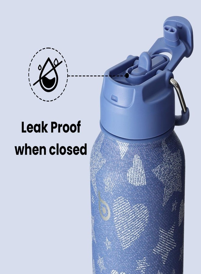 bottle bottle زجاجة ماء معزولة من BOTTLE BOTTLE، سعة 950 مل (32 أونصة)، مصنوعة من الفولاذ المقاوم للصدأ، زجاجات مياه رياضية مزودة بماصة وغطاء مزدوج الاستخدام، تصميم قارورة للشرب مناسبة للصالة الرياضية مع علبة حبوب (جينز بيتس) - Image 4