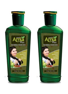 Amla Plus Herbal Hair Oil, 300 ml Pack of 2