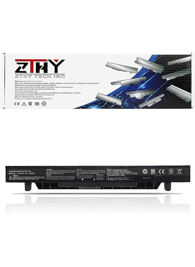 ZTHY 48Wh 14.4V A41N1424 Laptop Battery For Asus Rog Gl552Vw Gl552Jx Gl552J Gl552 Zx50 Gl552V Zx50Jx Zx50J Zx50Vw Zx50V Gl552Jw Gl552Vx X55Lm2H Gl552Vw-Dh71 Gl552Vw-Dh74 Fx-Plus Fx-Pro Series - Image 1
