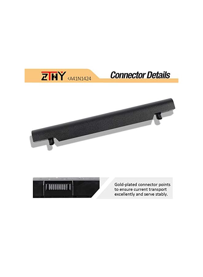ZTHY 48Wh 14.4V A41N1424 Laptop Battery For Asus Rog Gl552Vw Gl552Jx Gl552J Gl552 Zx50 Gl552V Zx50Jx Zx50J Zx50Vw Zx50V Gl552Jw Gl552Vx X55Lm2H Gl552Vw-Dh71 Gl552Vw-Dh74 Fx-Plus Fx-Pro Series - Image 4