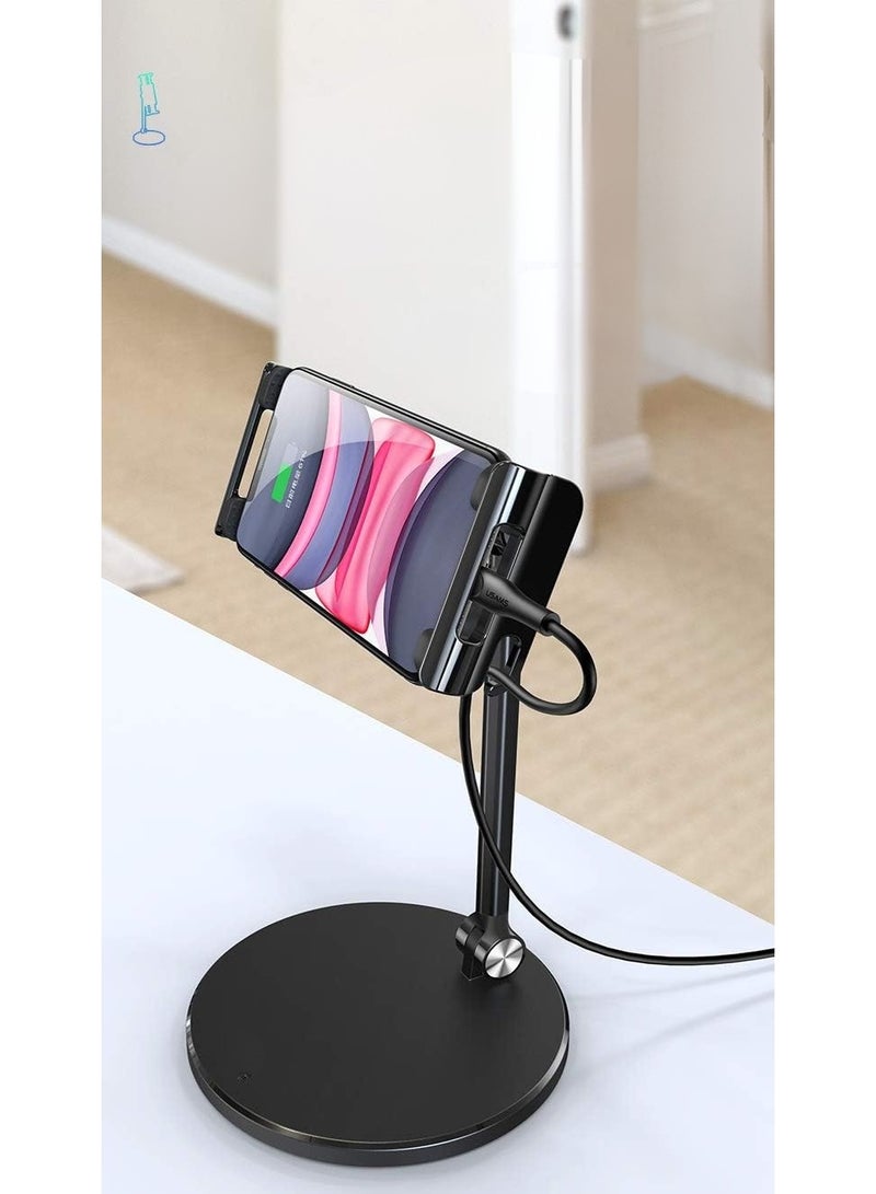 Tablet Desk Stand – Adjustable Holder for iPad, Android Tablets & Smartphones - Image 1