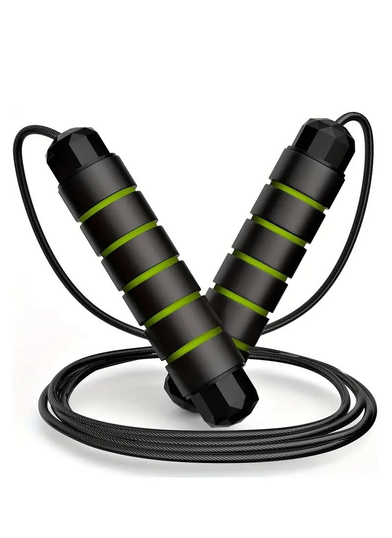 Spall Adjustable Speed Heavy Weighted Steel Wire Exercise Skipping Jump Rope|Heavy Skipping Rope PVC Weighted Speed Exercise Jump Rope Breathing Handle 360 Degree rotation  - Image 1