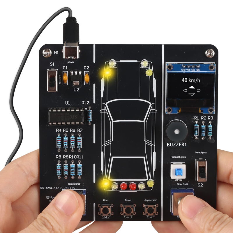 MIOYOOW DIY Car Driving Simulation Soldering Practice Kit Electronics Project Car Driver Simulator Solder Project Kit for High School College Students Learning - Image 2