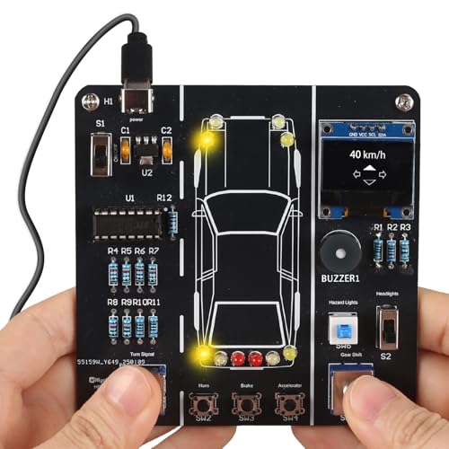 MIOYOOW DIY Car Driving Simulation Soldering Practice Kit Electronics Project Car Driver Simulator Solder Project Kit for High School College Students Learning - Image 1
