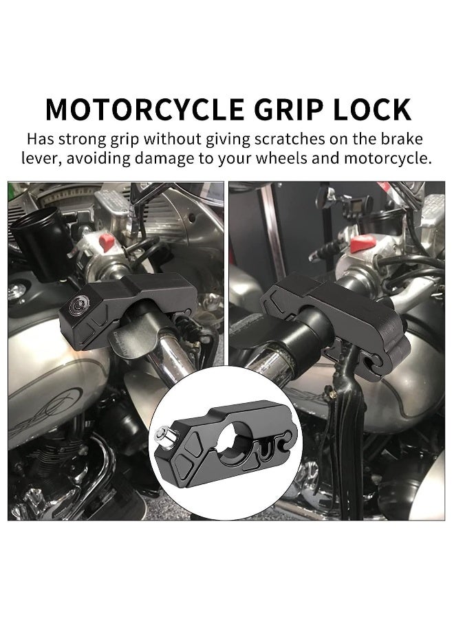 Generic Motorcycle Grip Lock Anti Theft Heavy Duty Motorcycle Lock fit for Motorcycles Mopeds Motorbikes Scooters ATVs Dirt Bike Street Bike Braking The Front Wheel Use on Grip Brake Handlebar  - Image 2