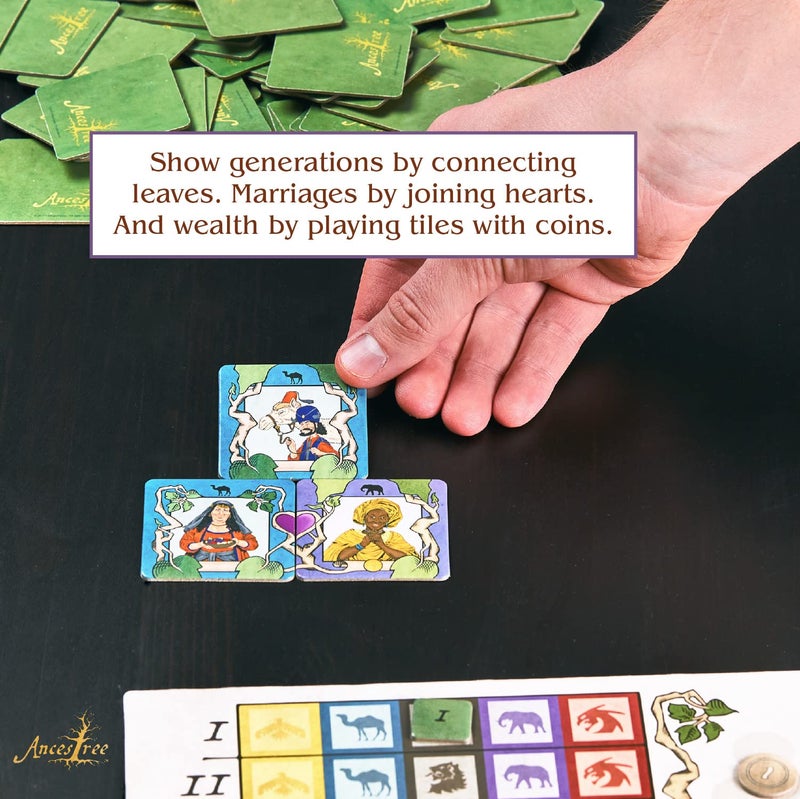 Calliope Games Ancestree - My Family is Better Than Yours - Tile Drafting Family Board Game - Fun For Kids & Adults - 2-6 Players - Image 3